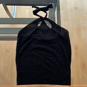 Black Inhabit cashmere halter